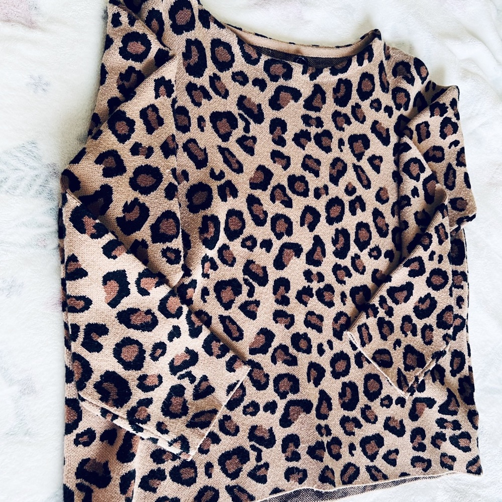 Animal print sweater